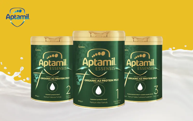 Chọn Aptamil Essensis cho sức khỏe và trí tuệ bé
