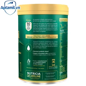 Aptamil Essensis Organic A2 số 1