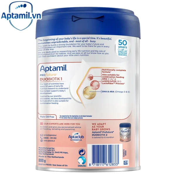 Aptamil hà lan số 1
