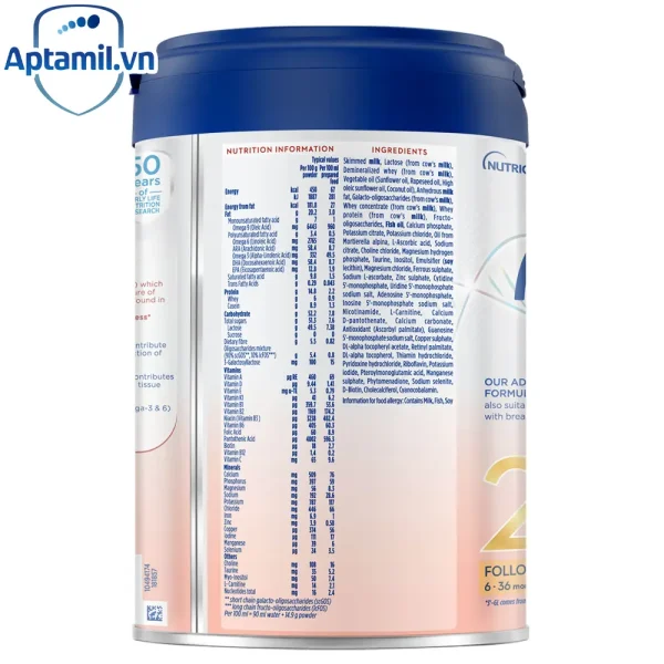 Aptamil hà lan số 2